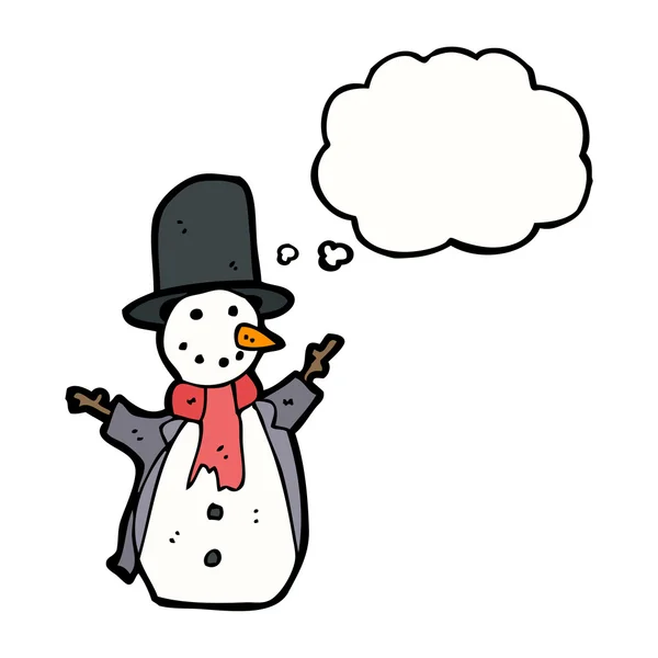 Boneco de neve tradicional — Vetor de Stock