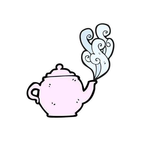 Pink teapot — Stock Vector