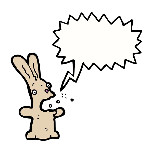 Burping konijn — Stockvector
