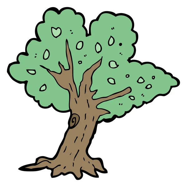 Träd på en vit bakgrund — Stock vektor