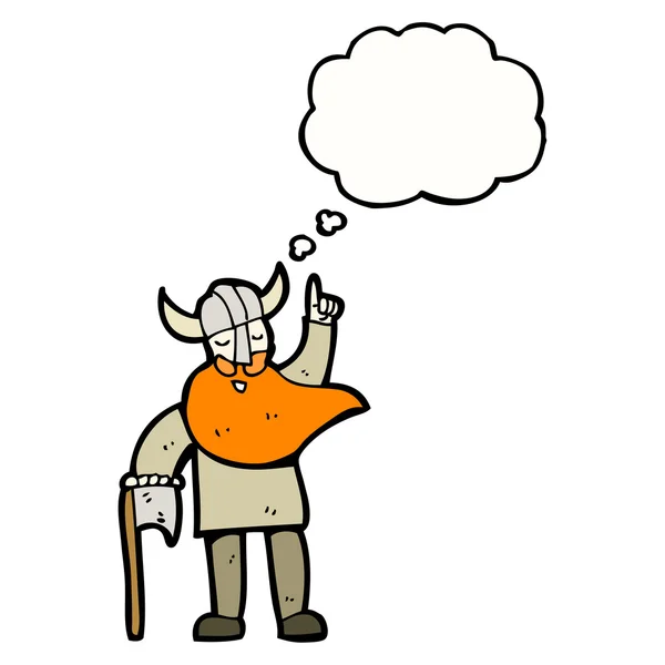 Viking with beard — Stock Vector