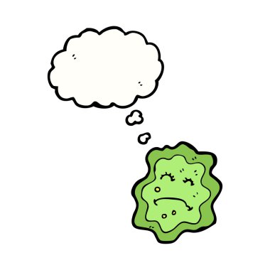 beyaz zemin üzerinde mikrop