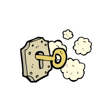 Eski anahtar kilit içinde