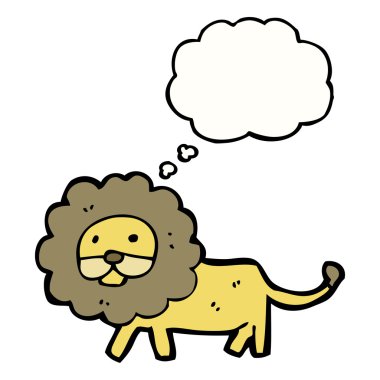 Beyaz arkaplanda aslan