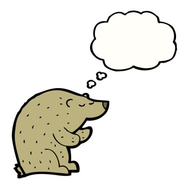 beyaz arka planda bir ayıcık