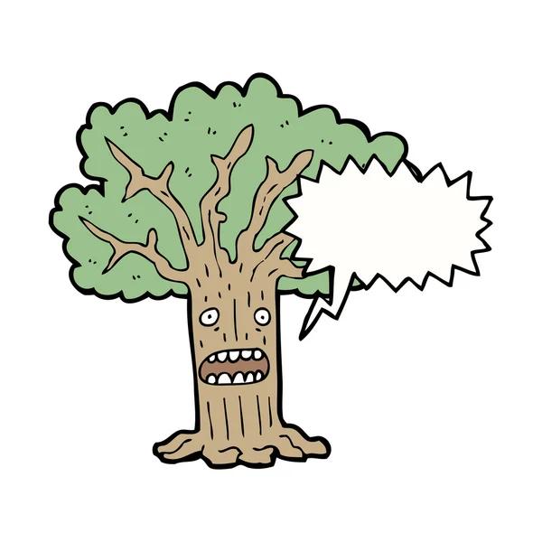 Испуганное дерево — стоковый вектор