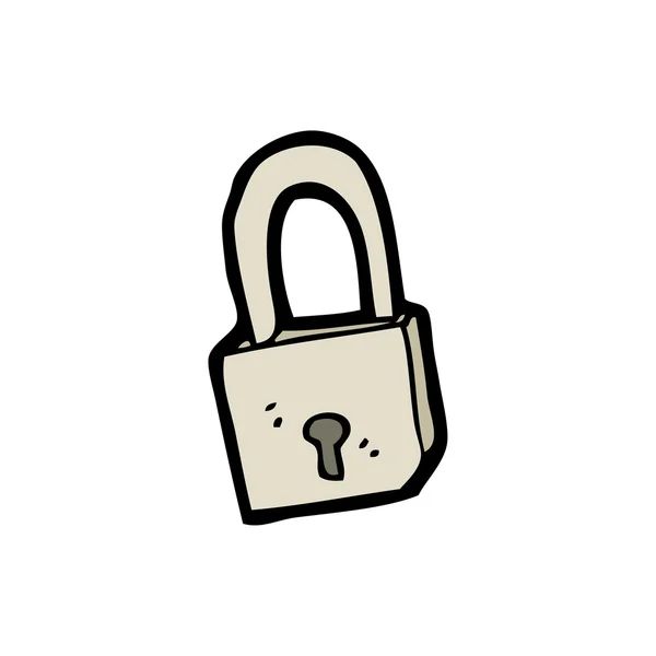 Candado cerrado dibujo | candado de dibujos animados Vector — Vector de