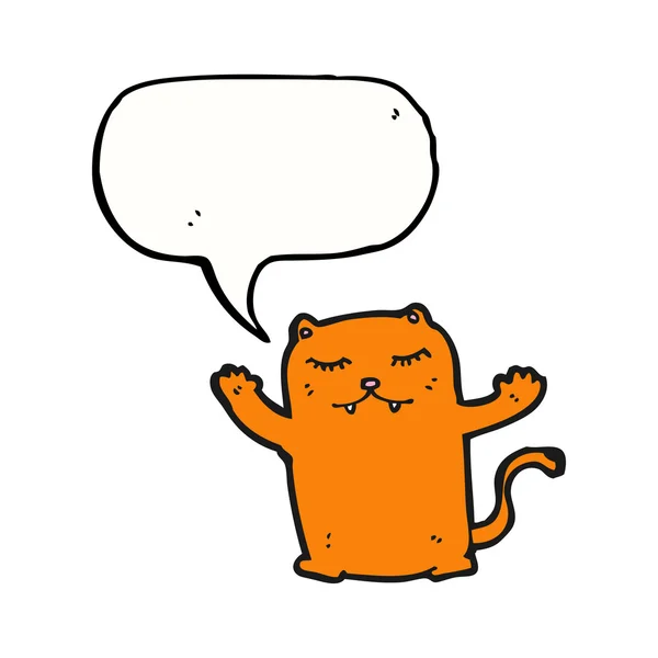 Gato falante — Vetor de Stock