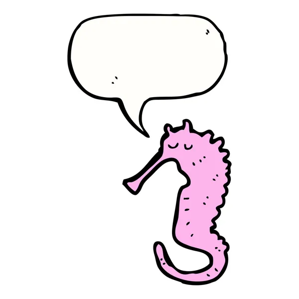 Pink seahorse — Stock Vector