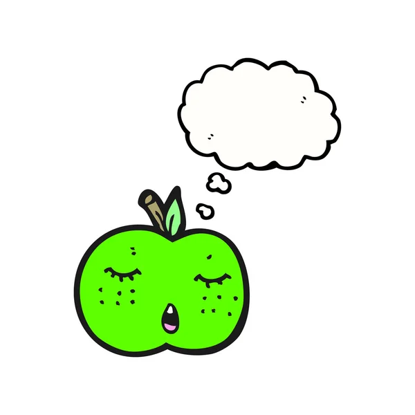 Ziemlich grüner Apfel — Stockvektor