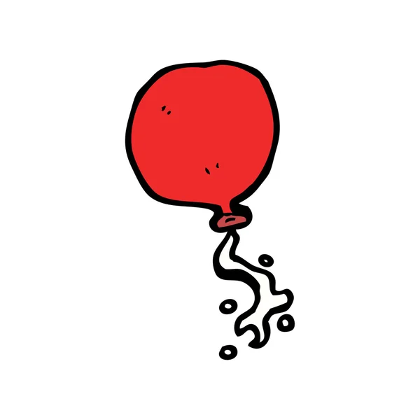 Rode ballon — Stockvector