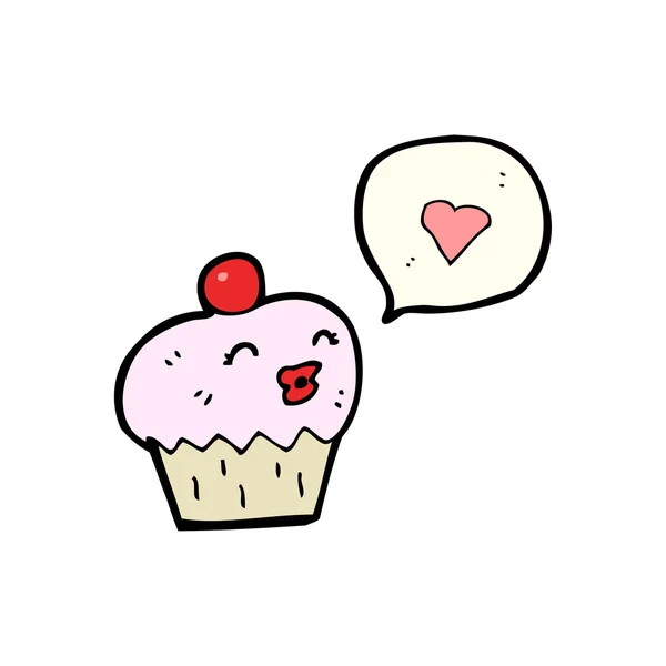 Muffin innamorato — Vettoriale Stock