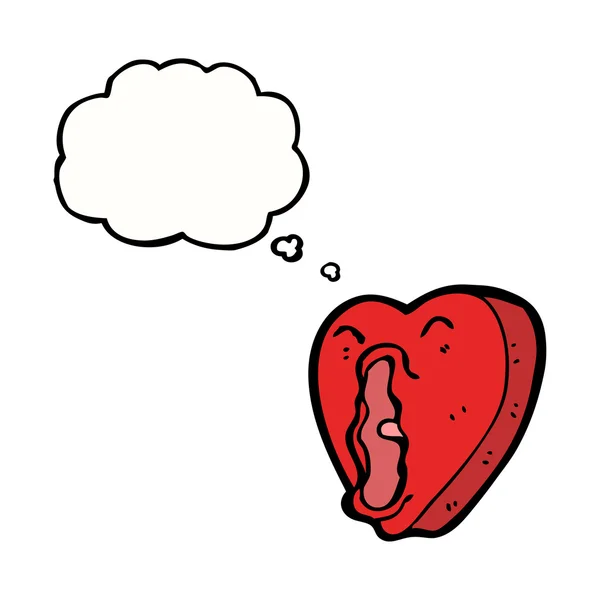 Komik Sevgililer günü kalp — Stok Vektör
