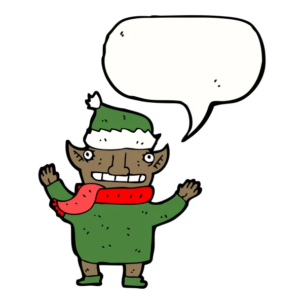 Christmas elf — Stock vektor