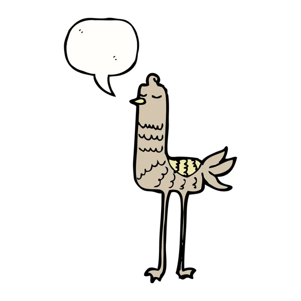 Lustiger Vogel — Stockvektor