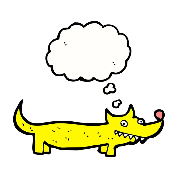 Маленькая желтая собака — стоковый вектор