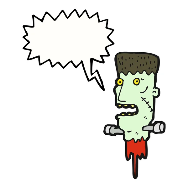 Głowę potwora Frankensteina — Wektor stockowy
