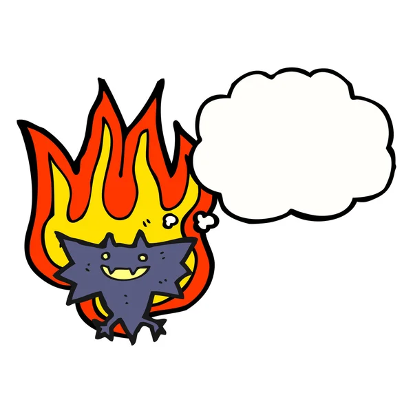 desenho animado pequeno demônio do fogo 12283396 Vetor no Vecteezy