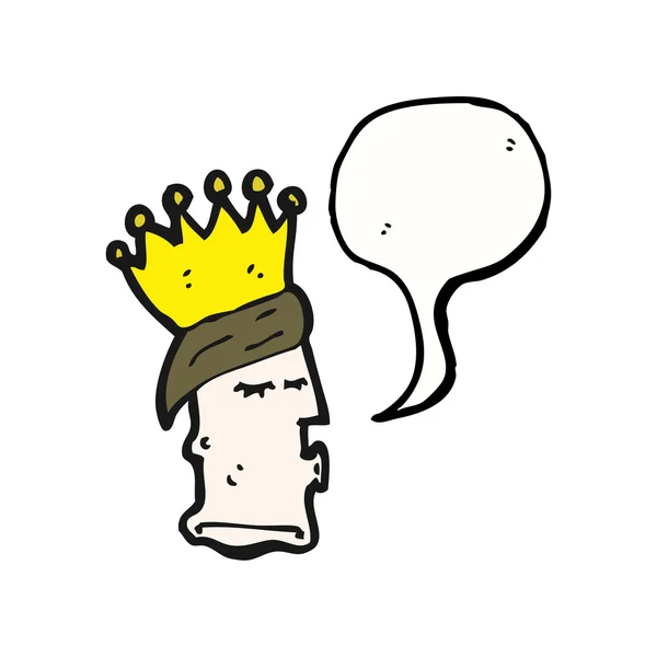 Kings head — Stock Vector