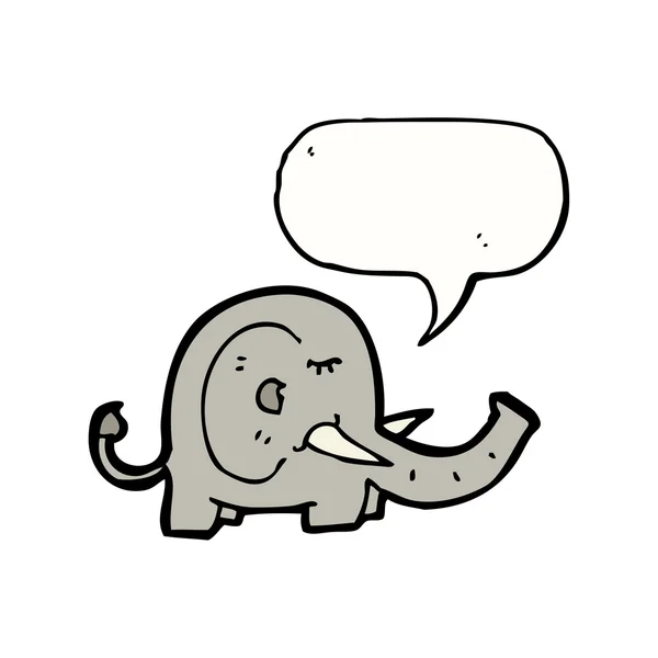 Pratende olifant — Stockvector