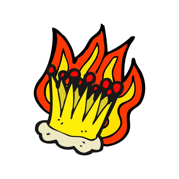 Flaming crown — Stock Vector