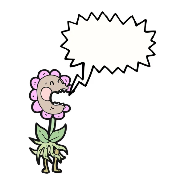 Кричащий цветок — стоковый вектор