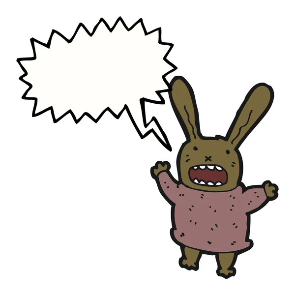 Šílený králík hnědý — Stockový vektor