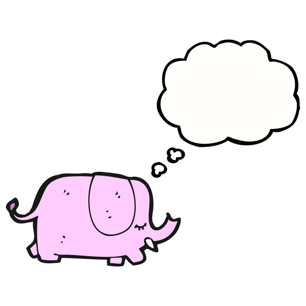 Elefante rosa — Vetor de Stock