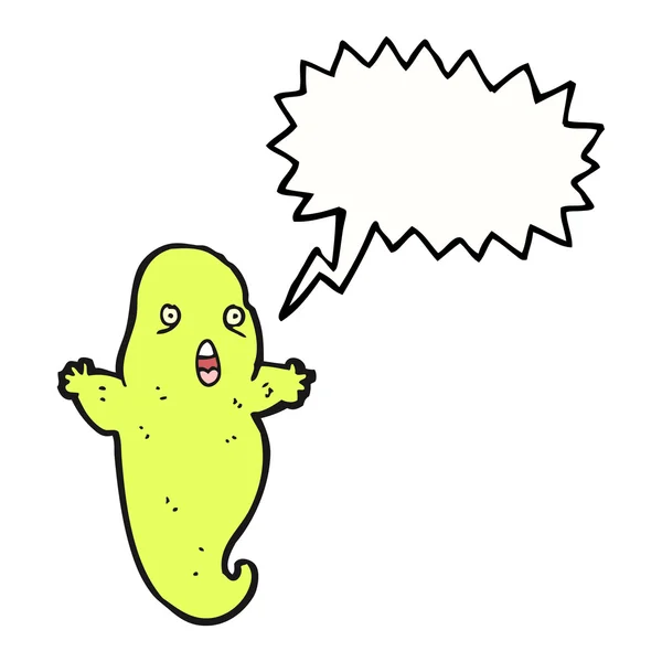 Spooky slime ghost — Stock Vector
