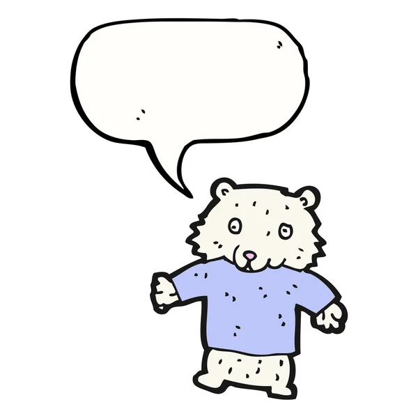 Urso branco — Vetor de Stock