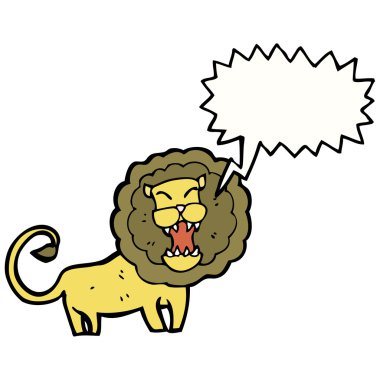 Kükreyen aslan