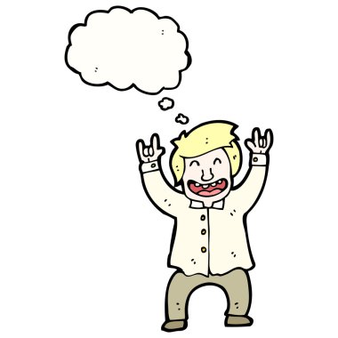 heyecanlı bir iş adamı