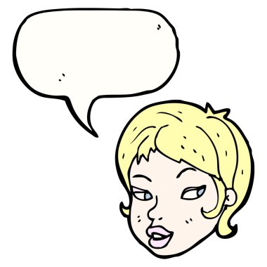 Sarışın kızı konuşuyor