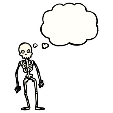 iskelet ile konuşma balonu