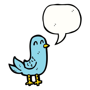 Beyaz arkaplandaki kuş