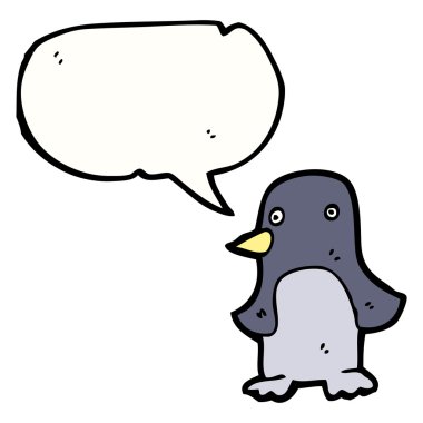 penguen ile konuşma balonu