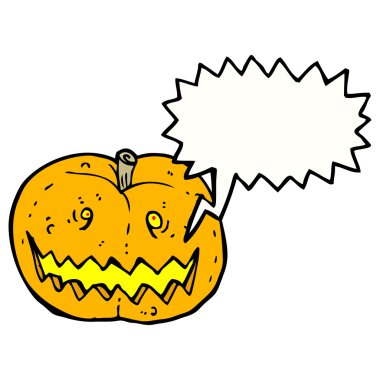 Spooky halloween balkabağı