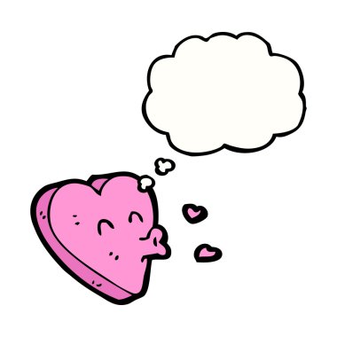 Pembe Kalp öpücük üfleme