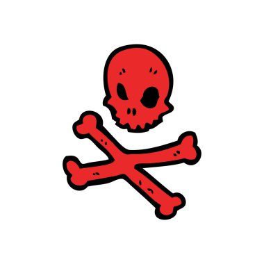 Kırmızı kafatası ve kemiklerin