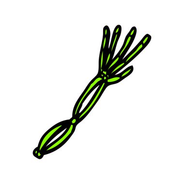 parlak yeşil iskelet kol