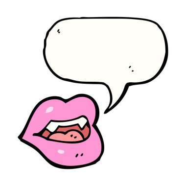 seksi vampir pembe dudaklar