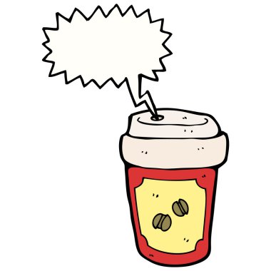 Kahve kupa bağırarak