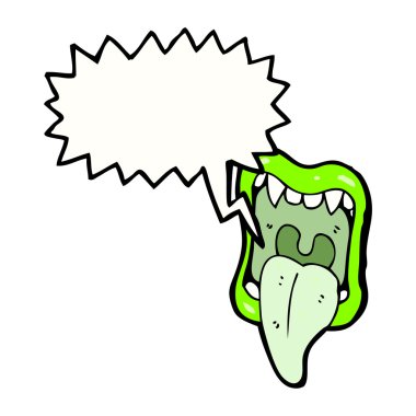 Halloween canavar ağız