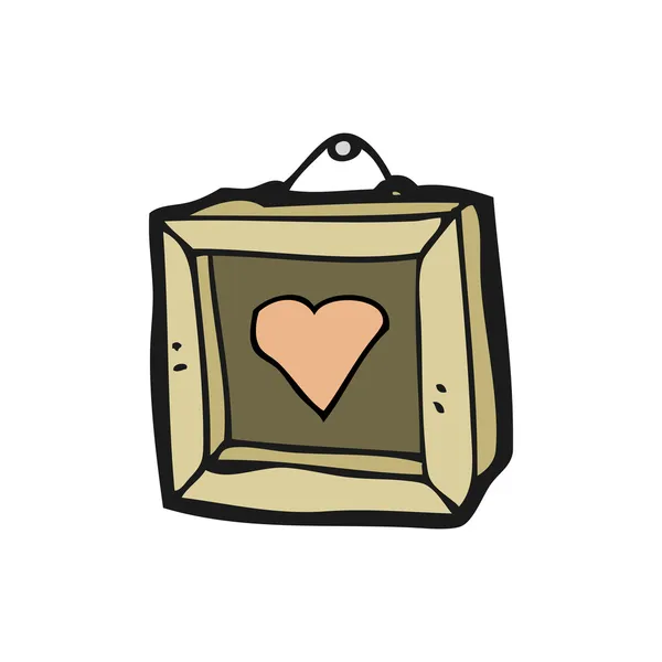 Αγάπη καρδιά picture frame — Διανυσματικό Αρχείο