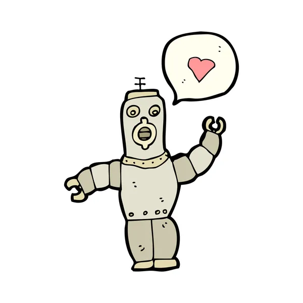 Robot i kärlek — Stock vektor