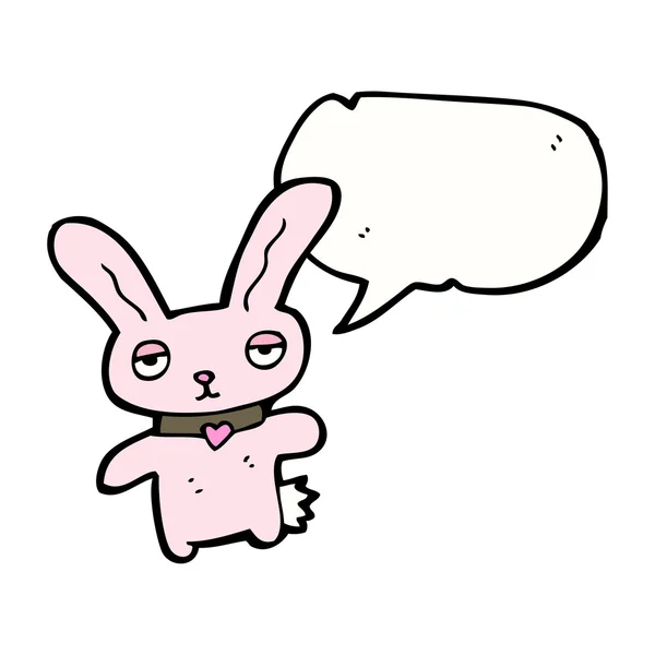Roze konijn — Stockvector