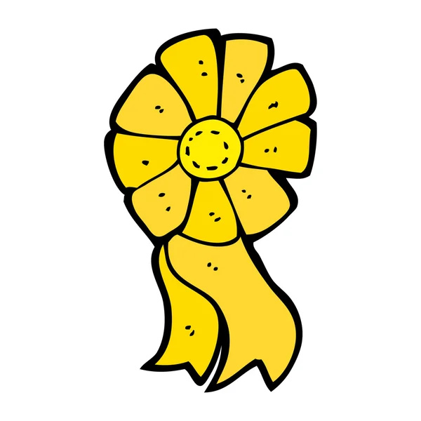 Gele rozet — Stockvector