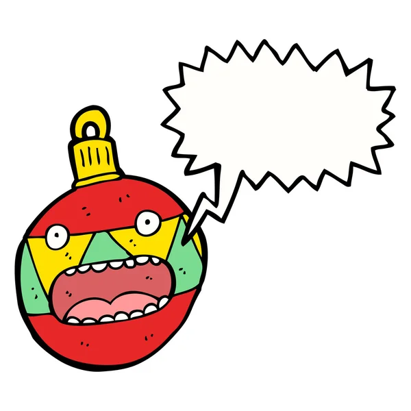 赤いクリスマスの泡 — ストックベクタ