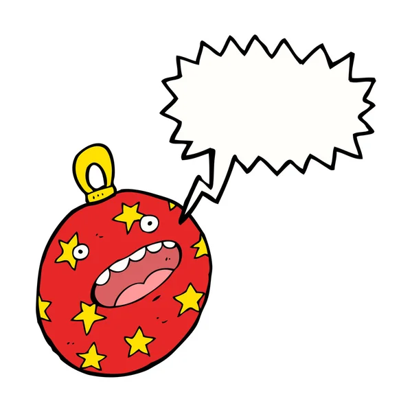 赤いクリスマスの泡 — ストックベクタ