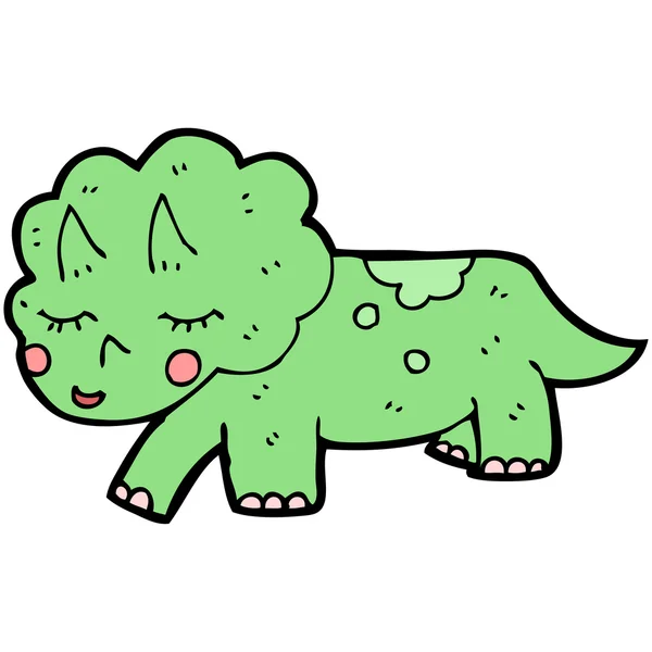 Triceratops dinozor — Stok Vektör
